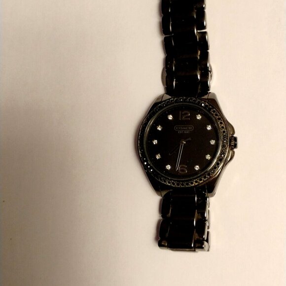 “Ladies Coach Ceramic Watch Excellent Condition. Will fit up to a 5 3/4" wrist. - Picture 6 of 11